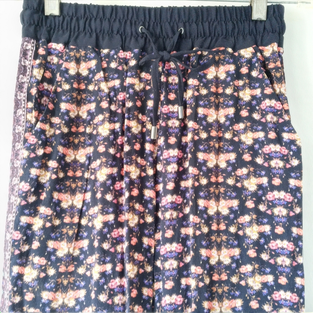 Anthro Kachel size 2 Drawstring Floral Pant